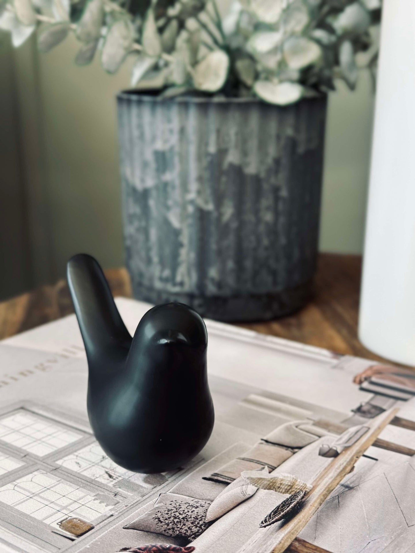 Fågel keramik - 8 cm