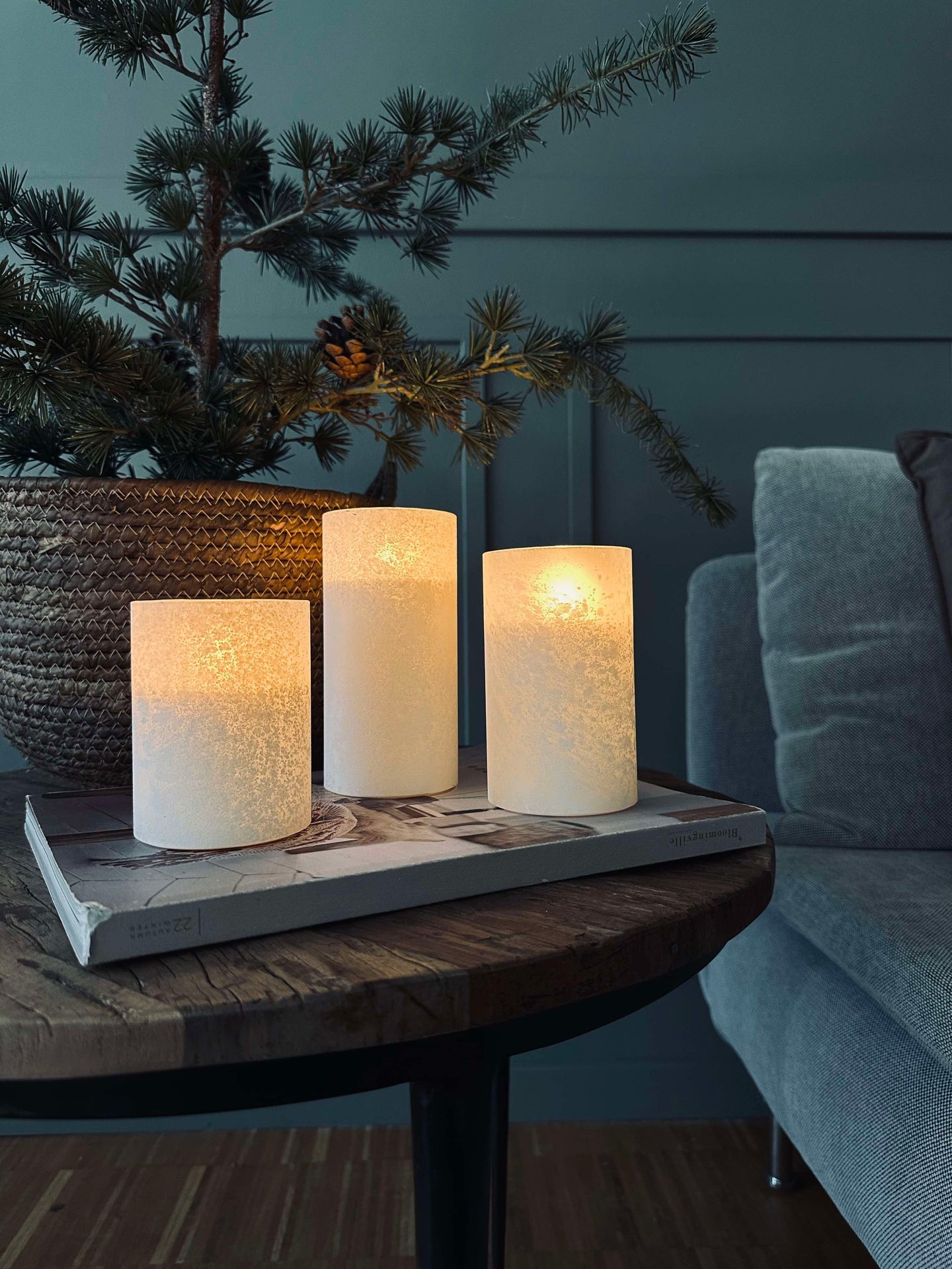 LED Ljus FROZEN - Vit 3 st