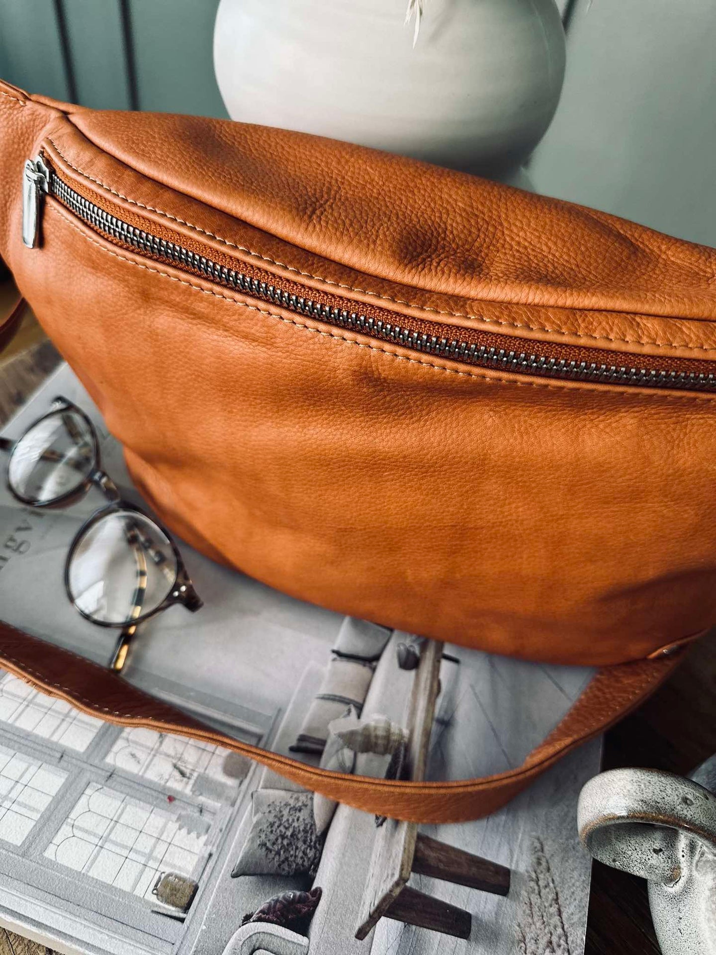 Bumbag Aura Big Cognac