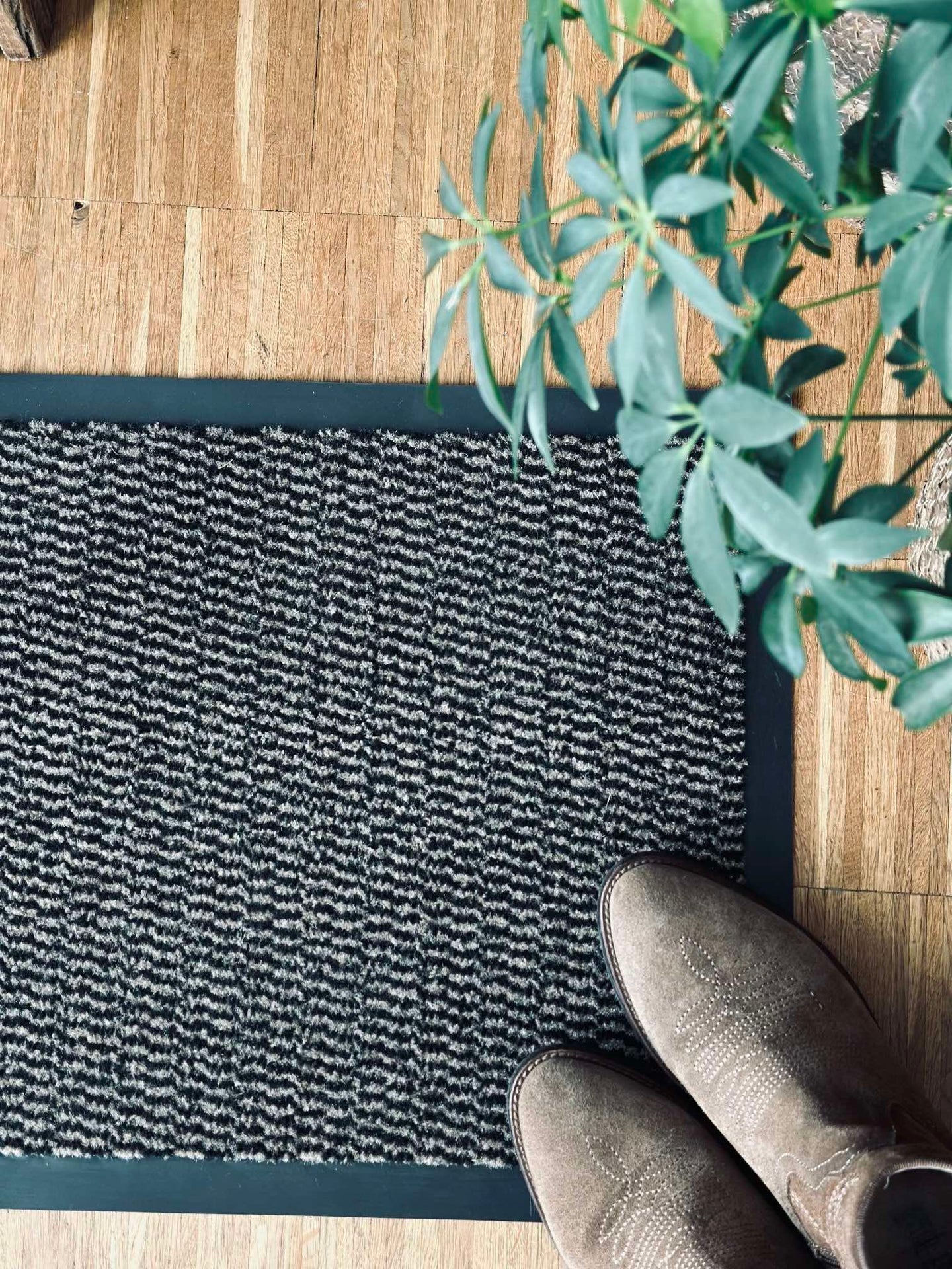 Dörrmatta LISA - Brun / Svart