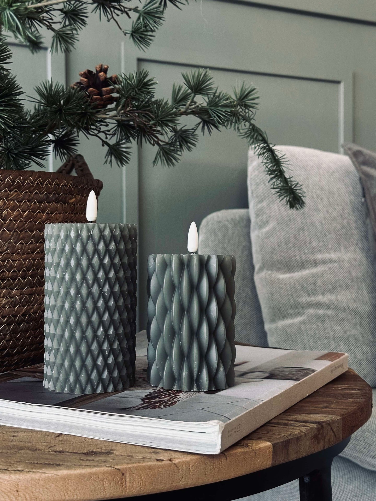 LED Blokljus / Design – 2 st Grön
