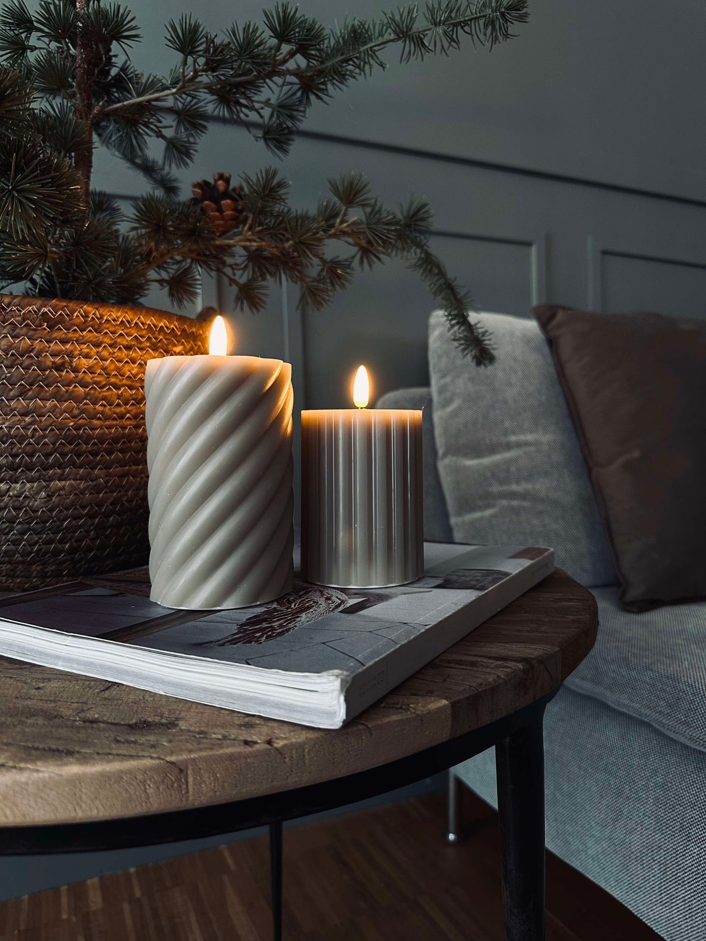 LED-blockljus / Design – 2 st Sand
