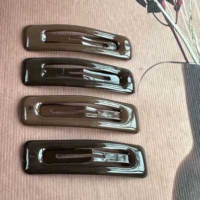 Hårklämmor Brun - 4 st.