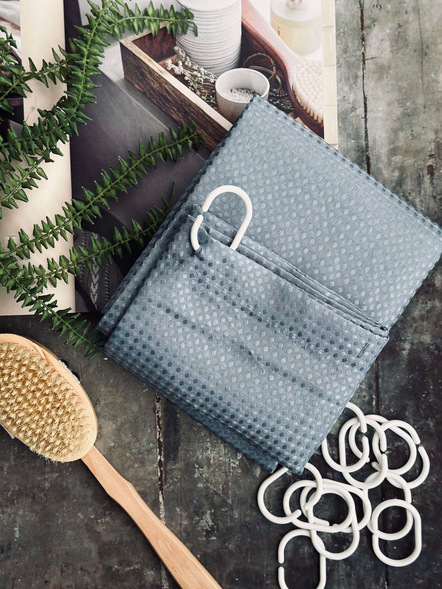 Duschdraperi Minna - Grå