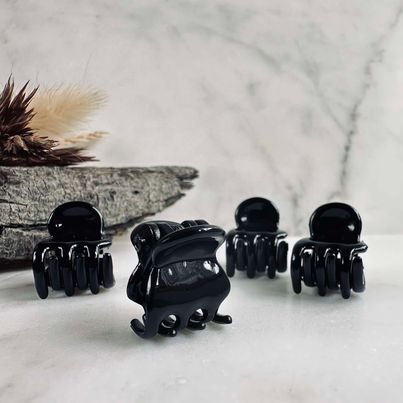 Hårklämmor Gaisa Svart mini - 4 st