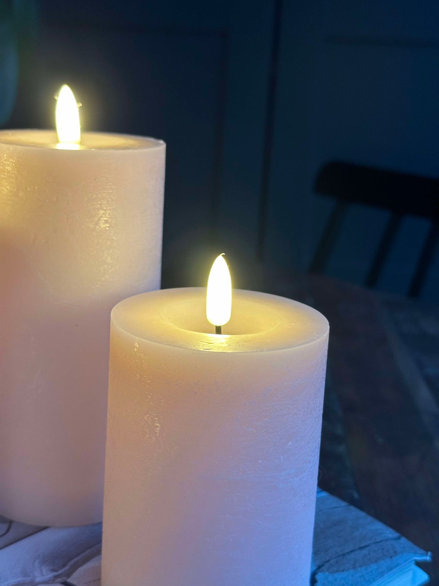 LED-ljuspaket med 9 LED-ljus - Rosa