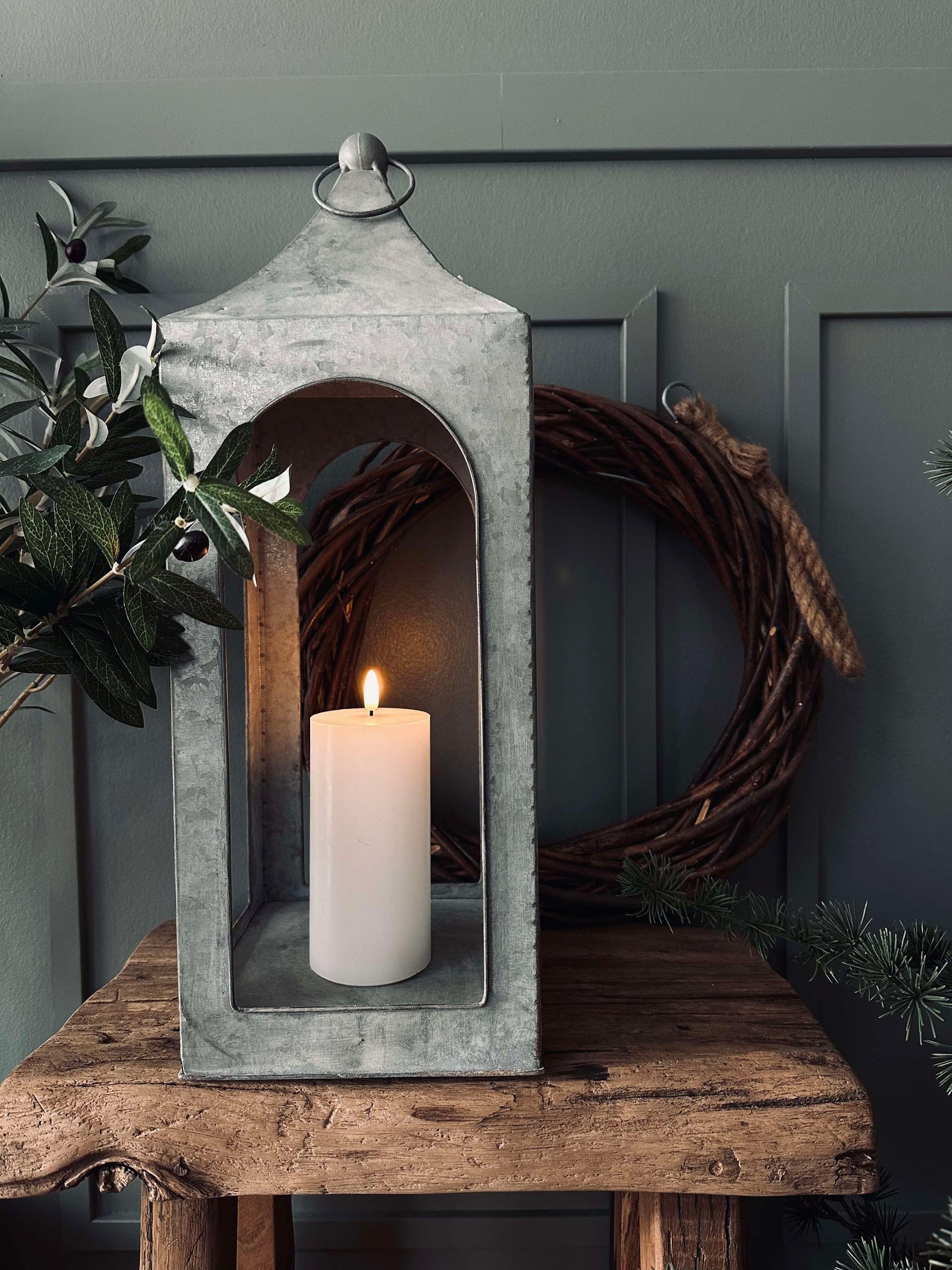 Lykta i Zink - 54 cm