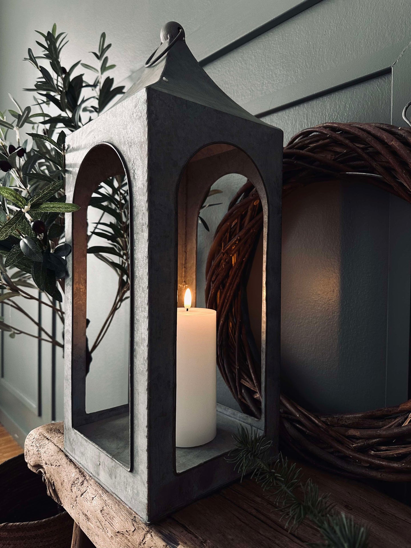 Lykta i Zink - 54 cm