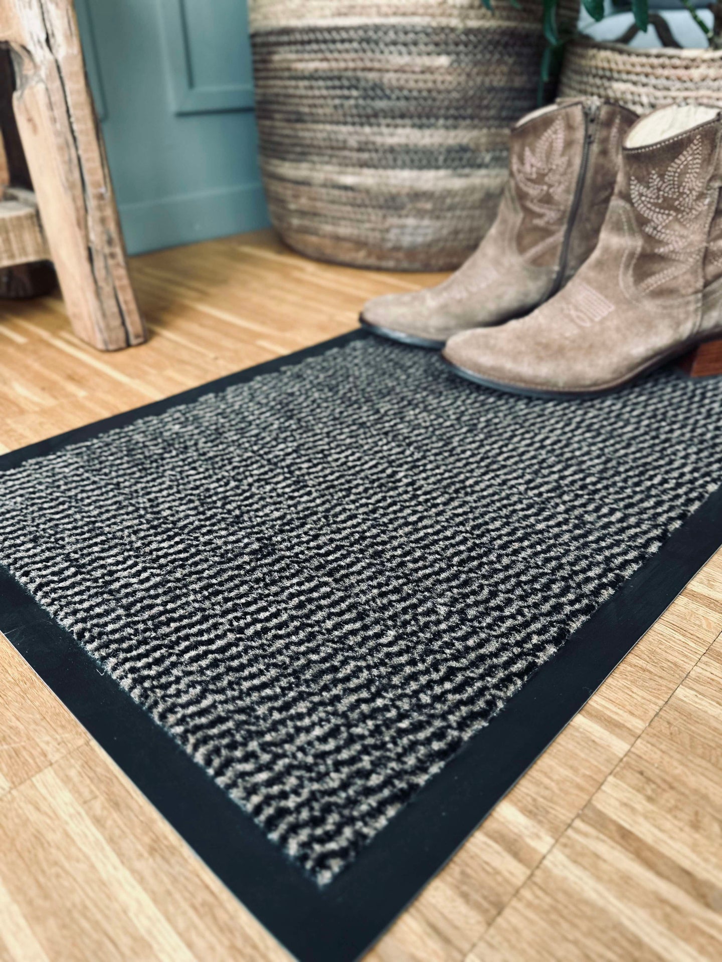 Dörrmatta LISA - Brun / Svart