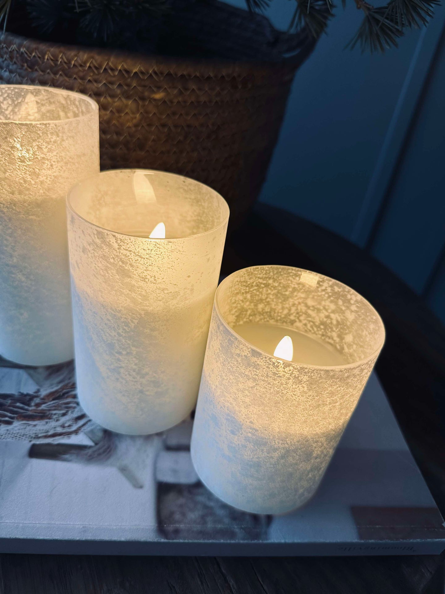 LED Ljus FROZEN - Vit 3 st