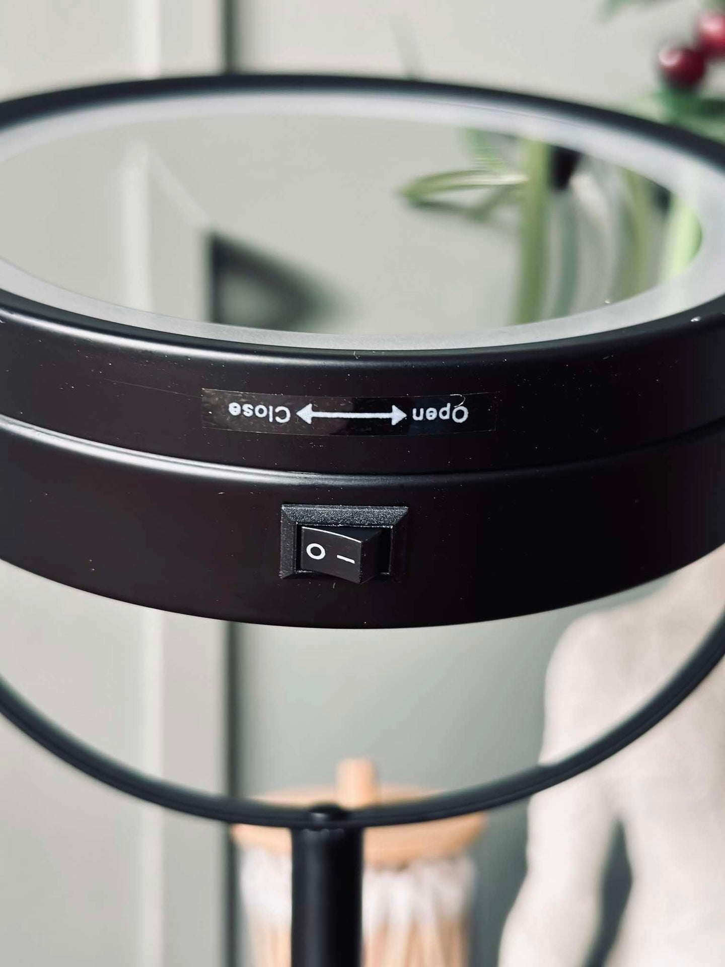 Sminkspegel med belysning - Svart