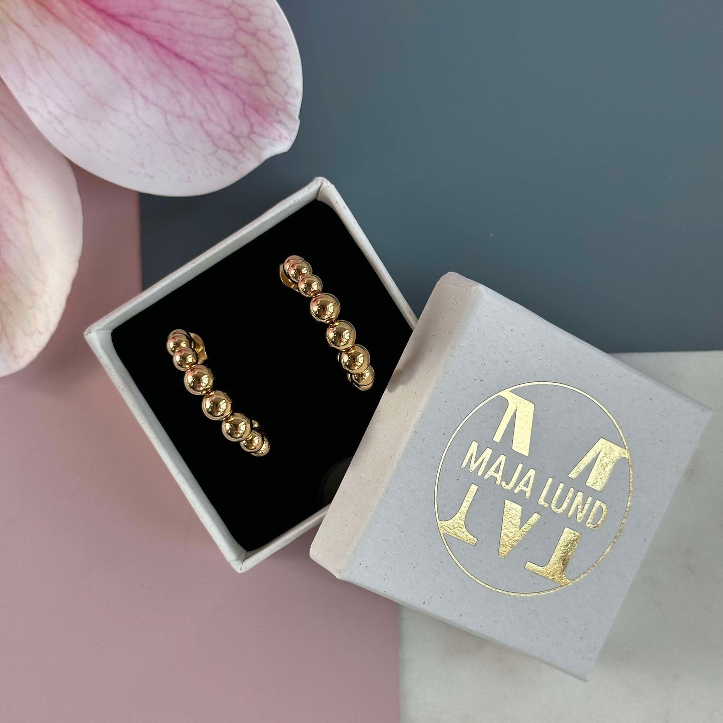 Örhängen Gunilla 25 mm - 18k förgylld