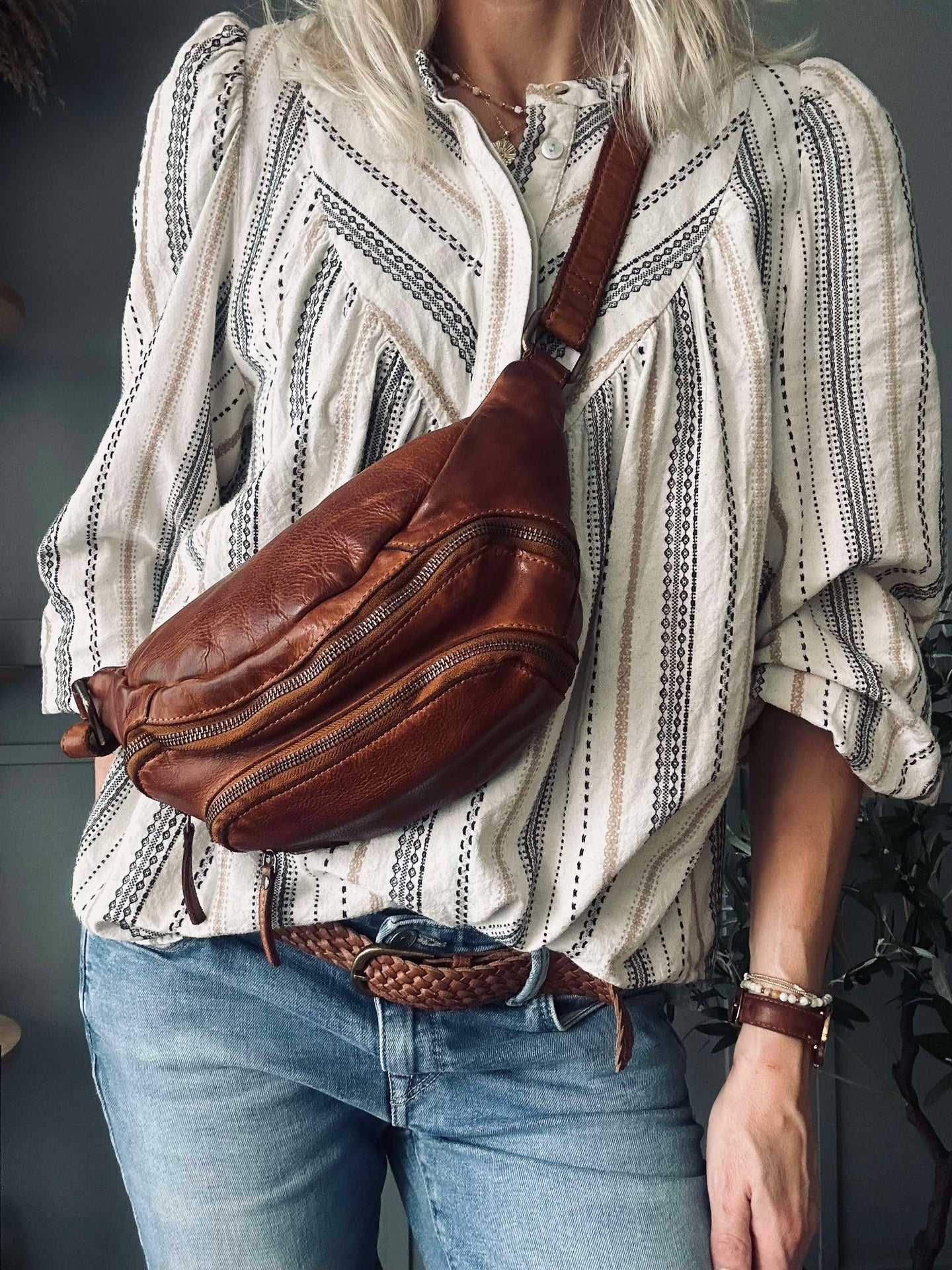 Bumbag Raw Wanda - Cognac