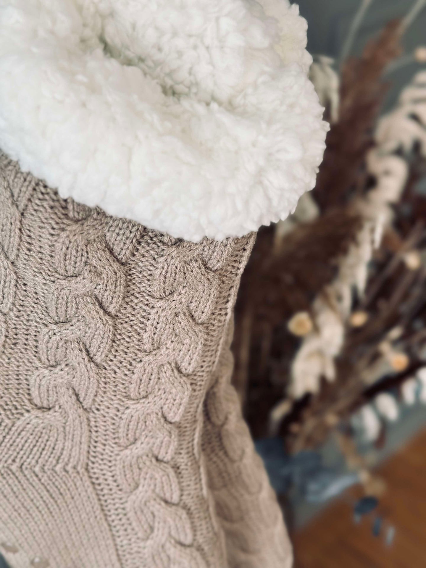 Strumpor Fleece Beige