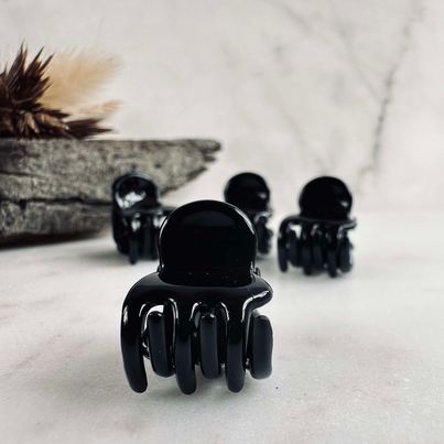 Hårklämmor Gaisa Svart mini - 4 st