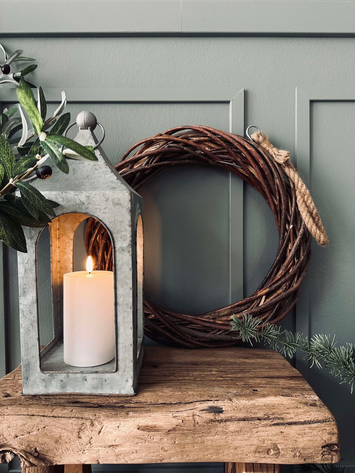 Lykta i Zink - 54 cm