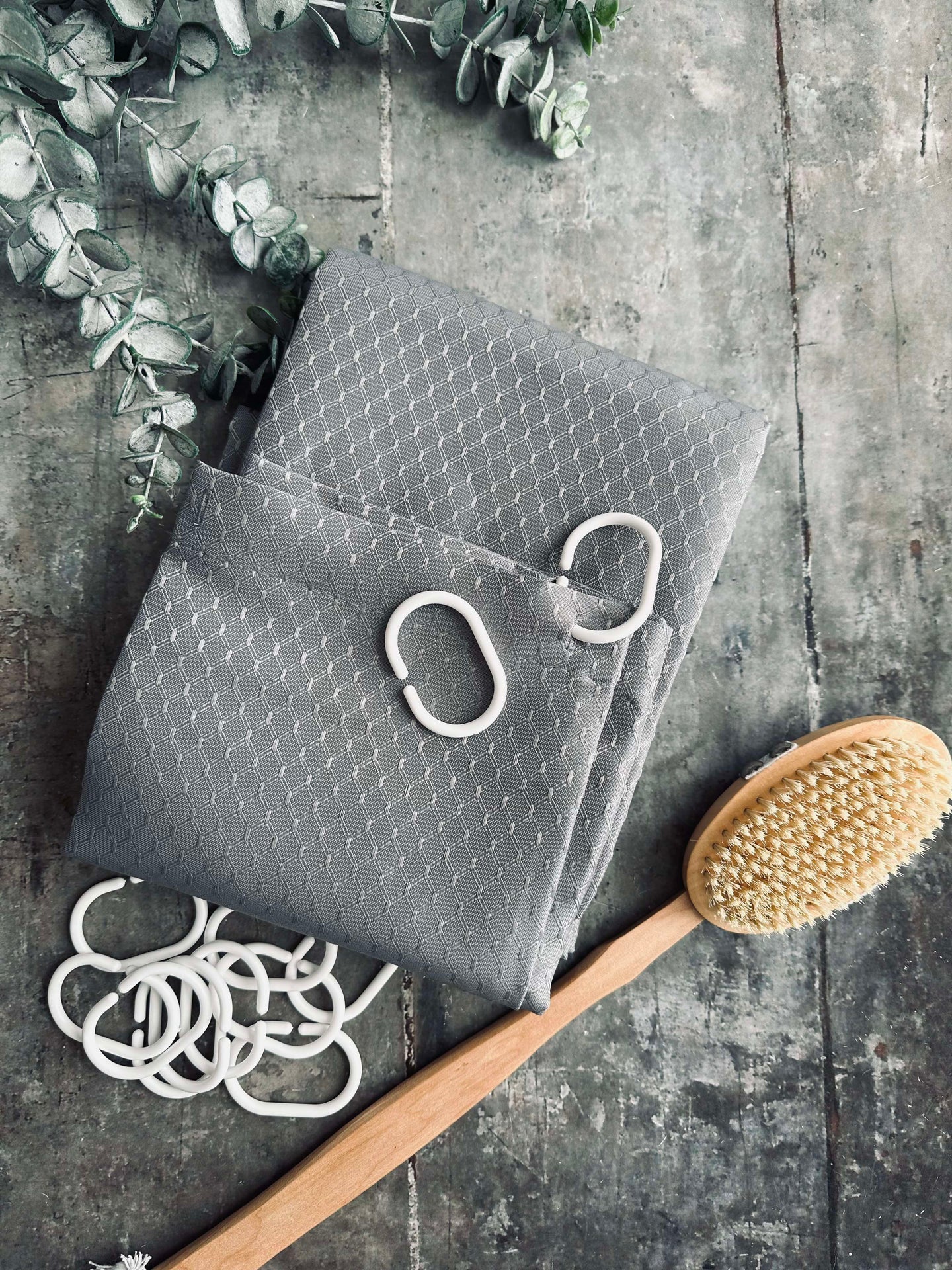 Duschdraperi - Ljusgrå