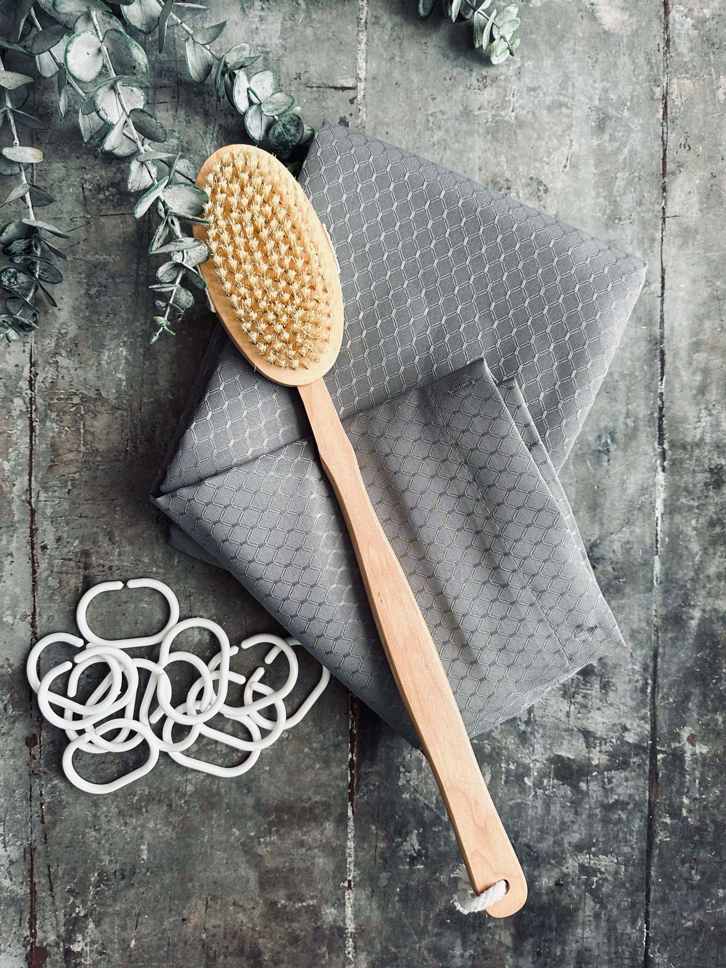 Duschdraperi - Ljusgrå