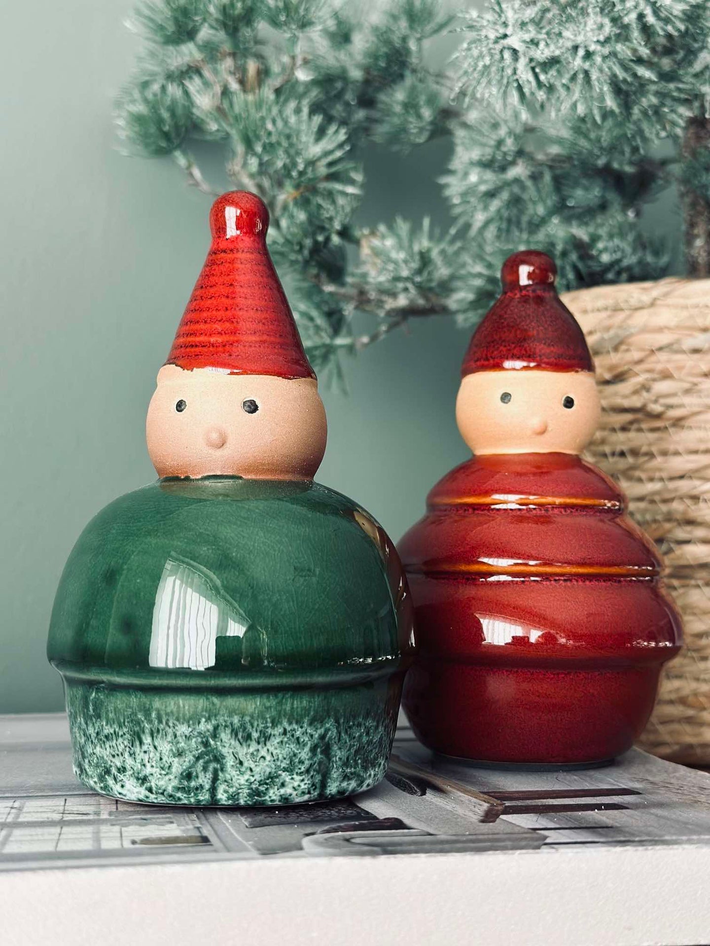 Tomte keramik - Grön