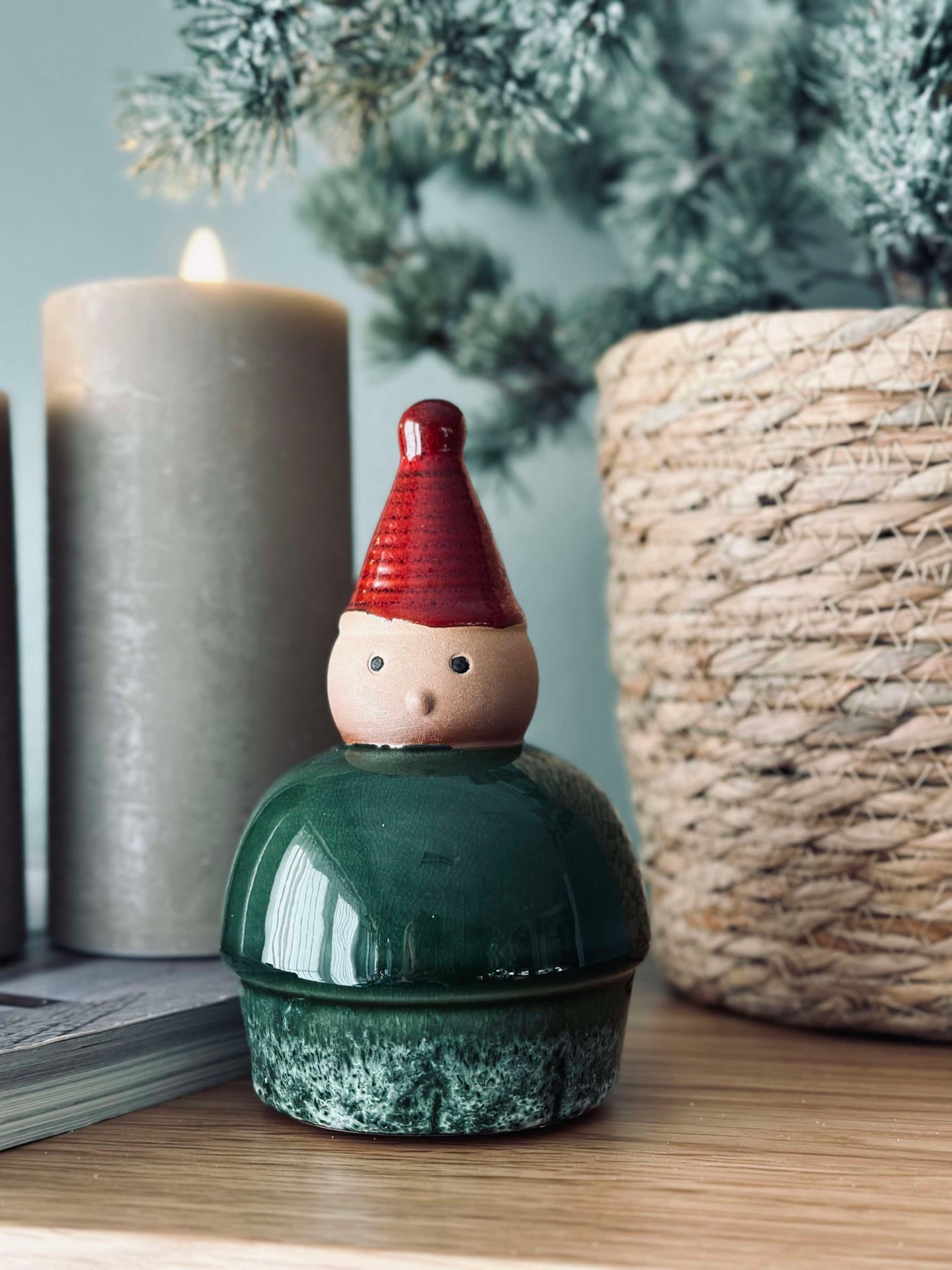 Tomte keramik - Grön