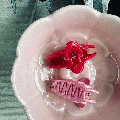 Hårklämmor Pink / Rosa mini - 2 st
