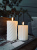 LED Blockljus / Design – 2 st Vit rand