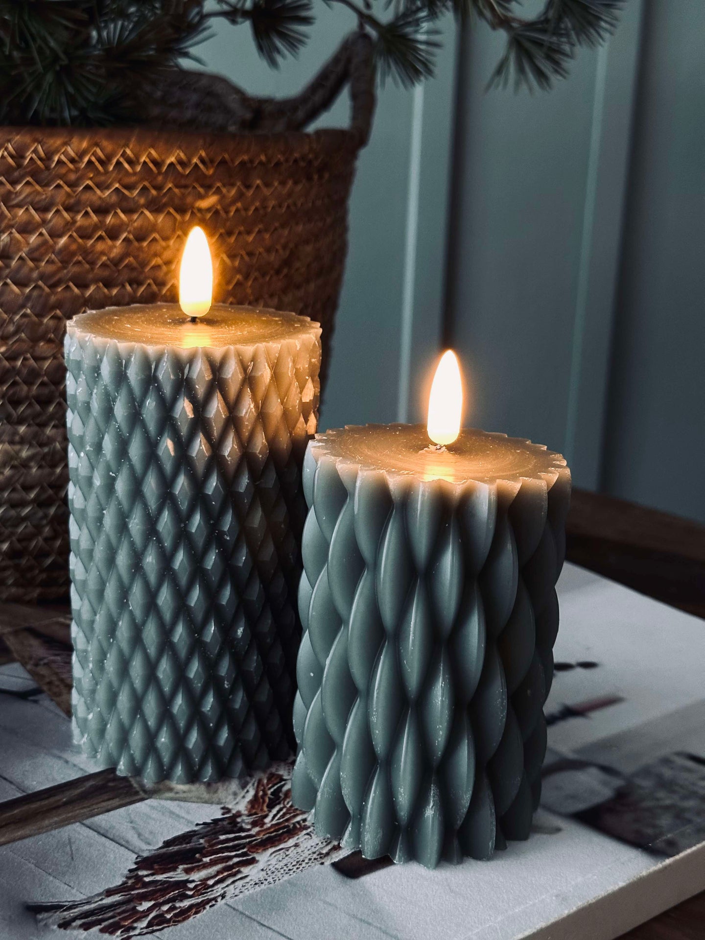 LED Blokljus / Design – 2 st Grön