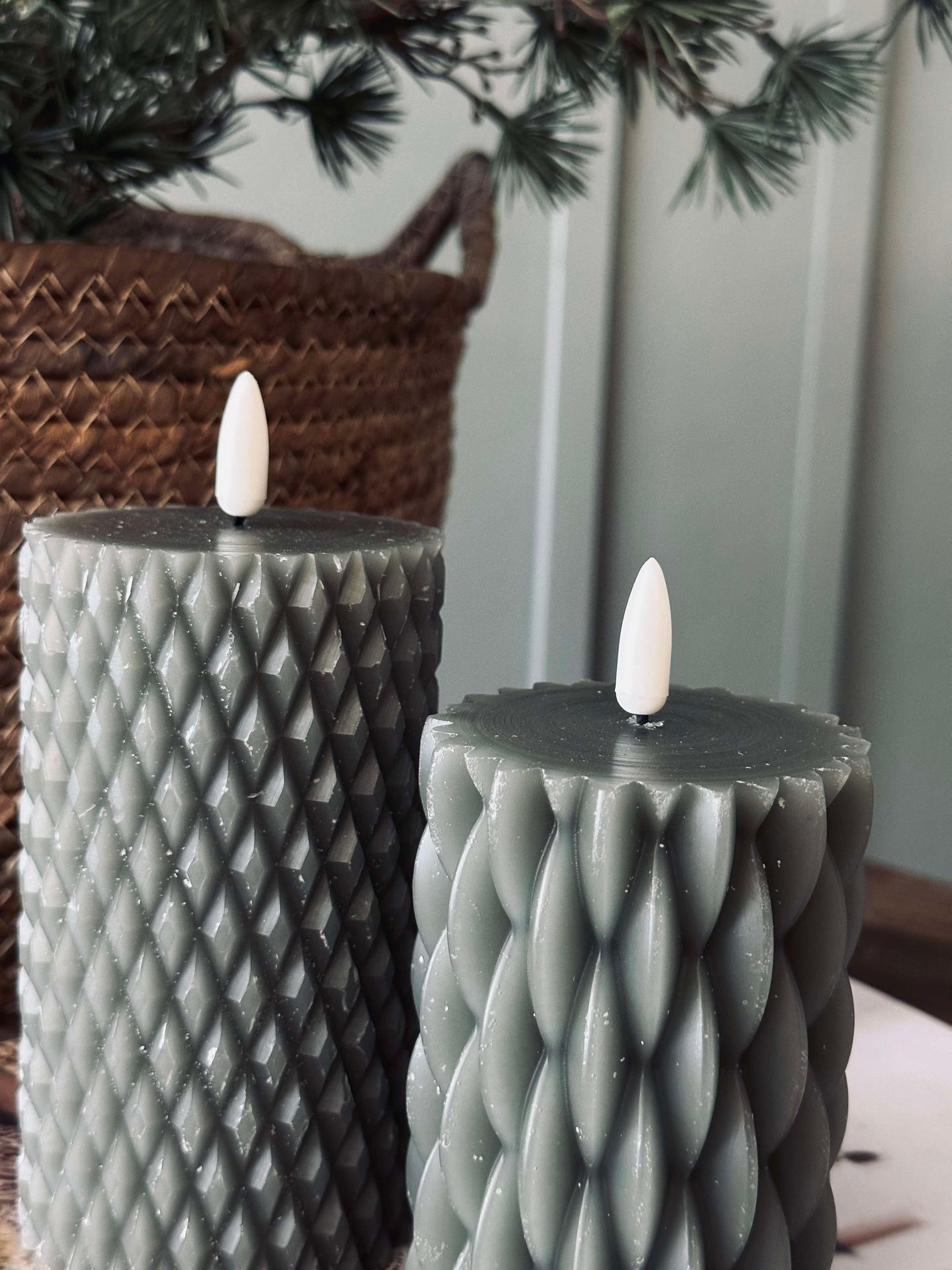 LED Blokljus / Design – 2 st Grön
