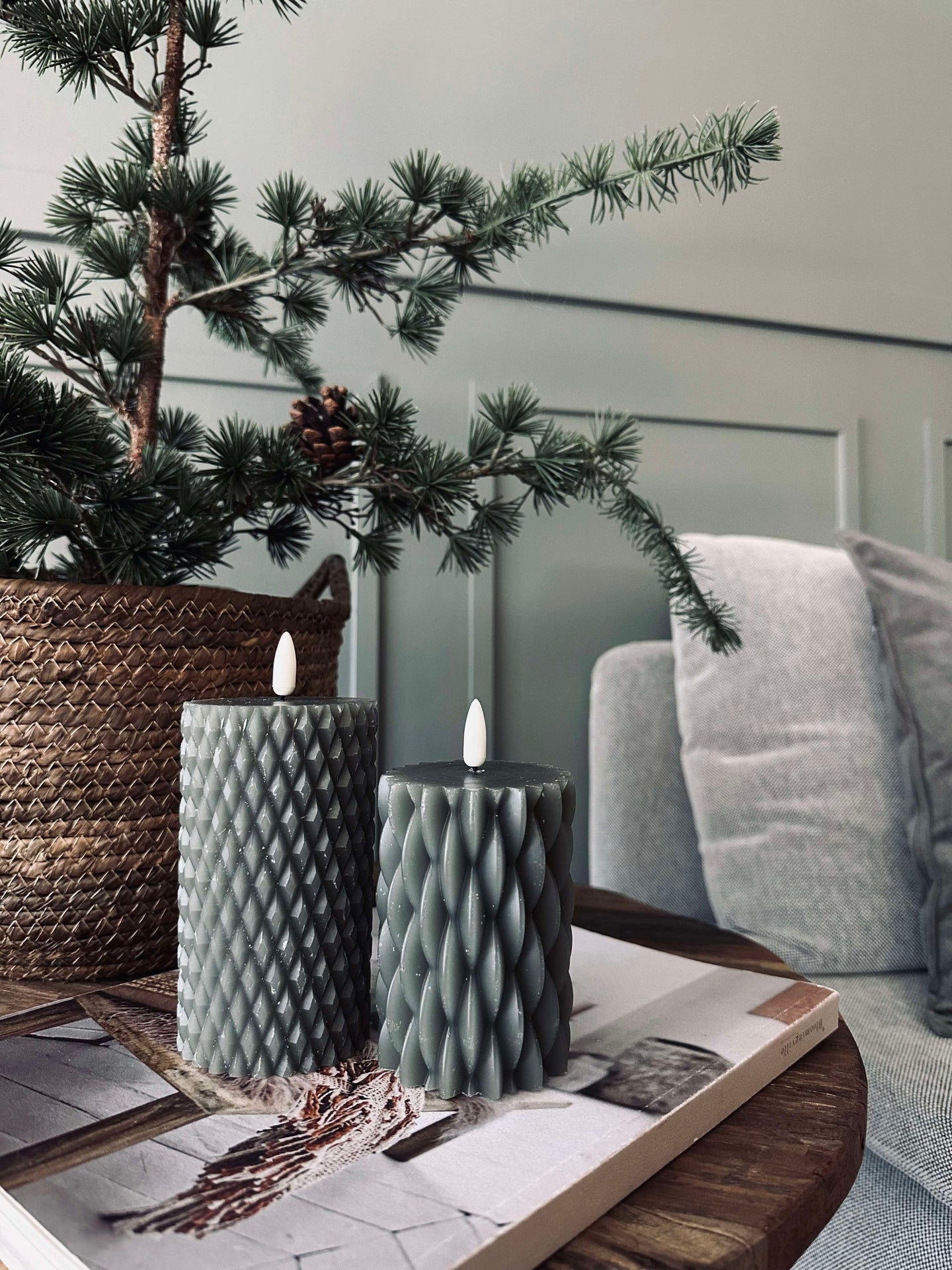 LED Blokljus / Design – 2 st Grön