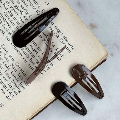 Hårspännen Brun - 4st