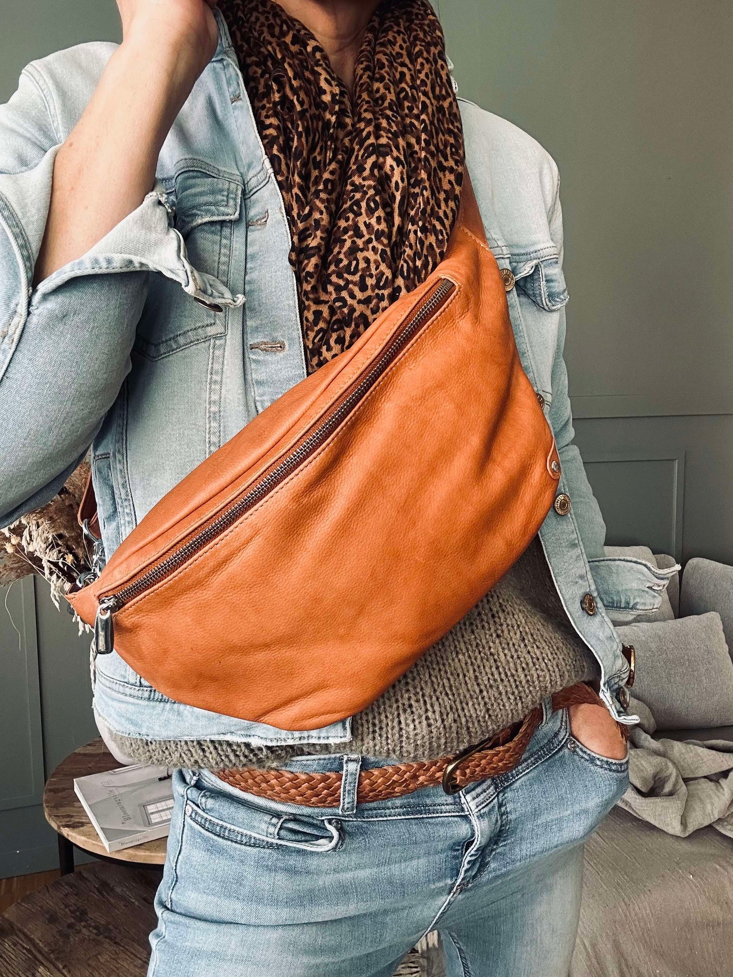 Bumbag Aura Big Cognac