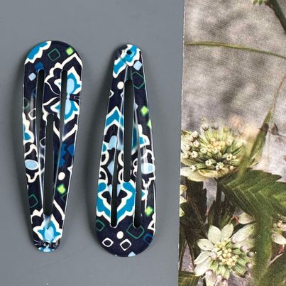 Hårspännen Blå - 2 st.