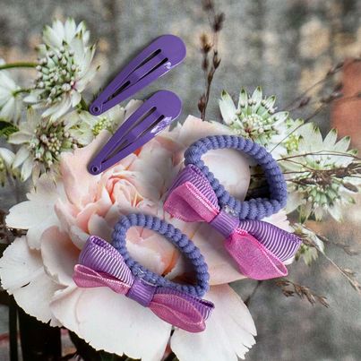 Håraccessoarer set Alma - Lila