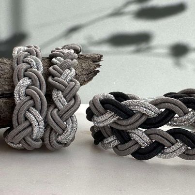 Hårsnoddar Sally Grey / Silver