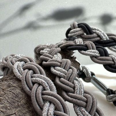Hårsnoddar Sally Grey / Silver