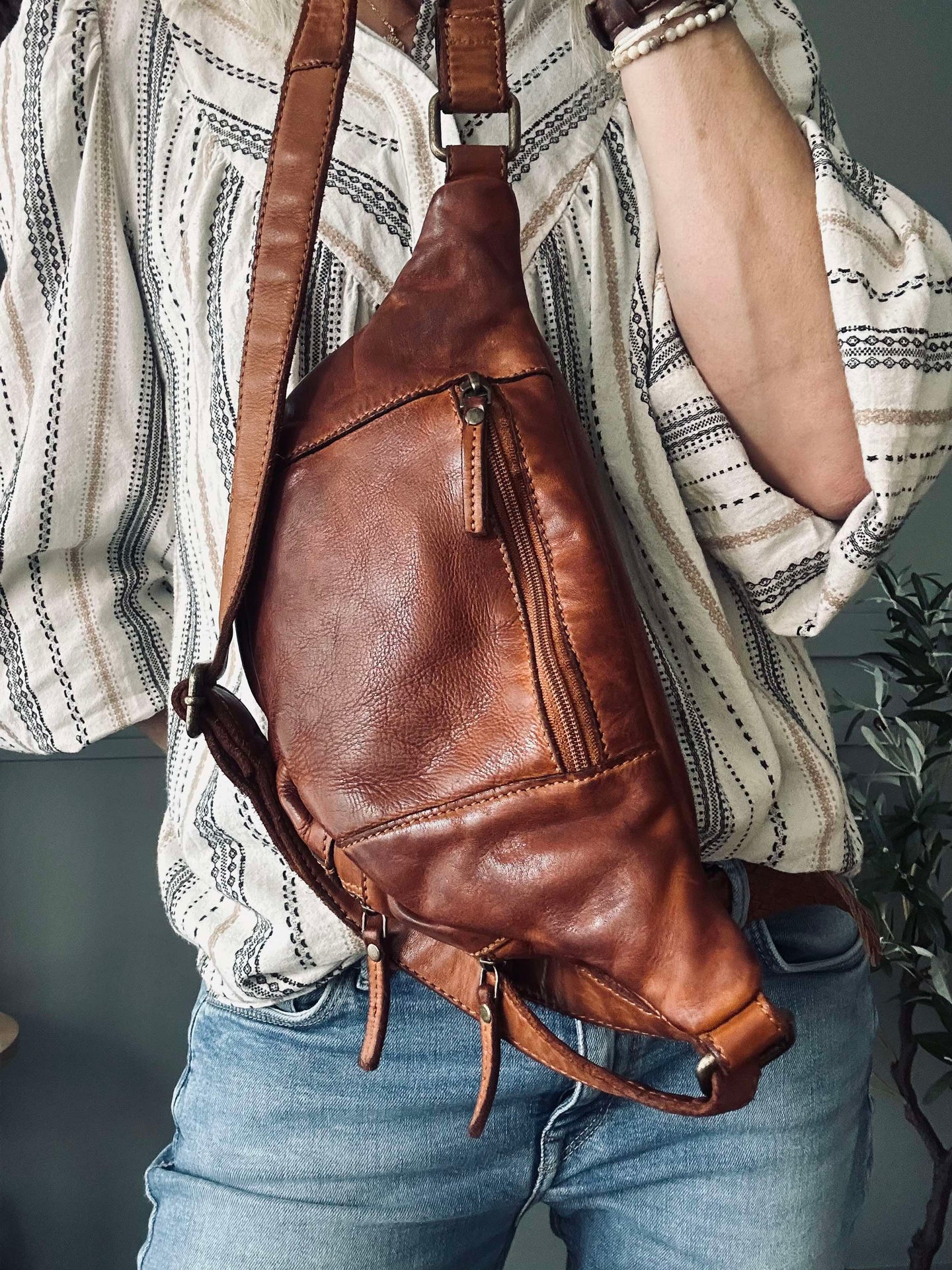 Bumbag Raw Wanda - Cognac