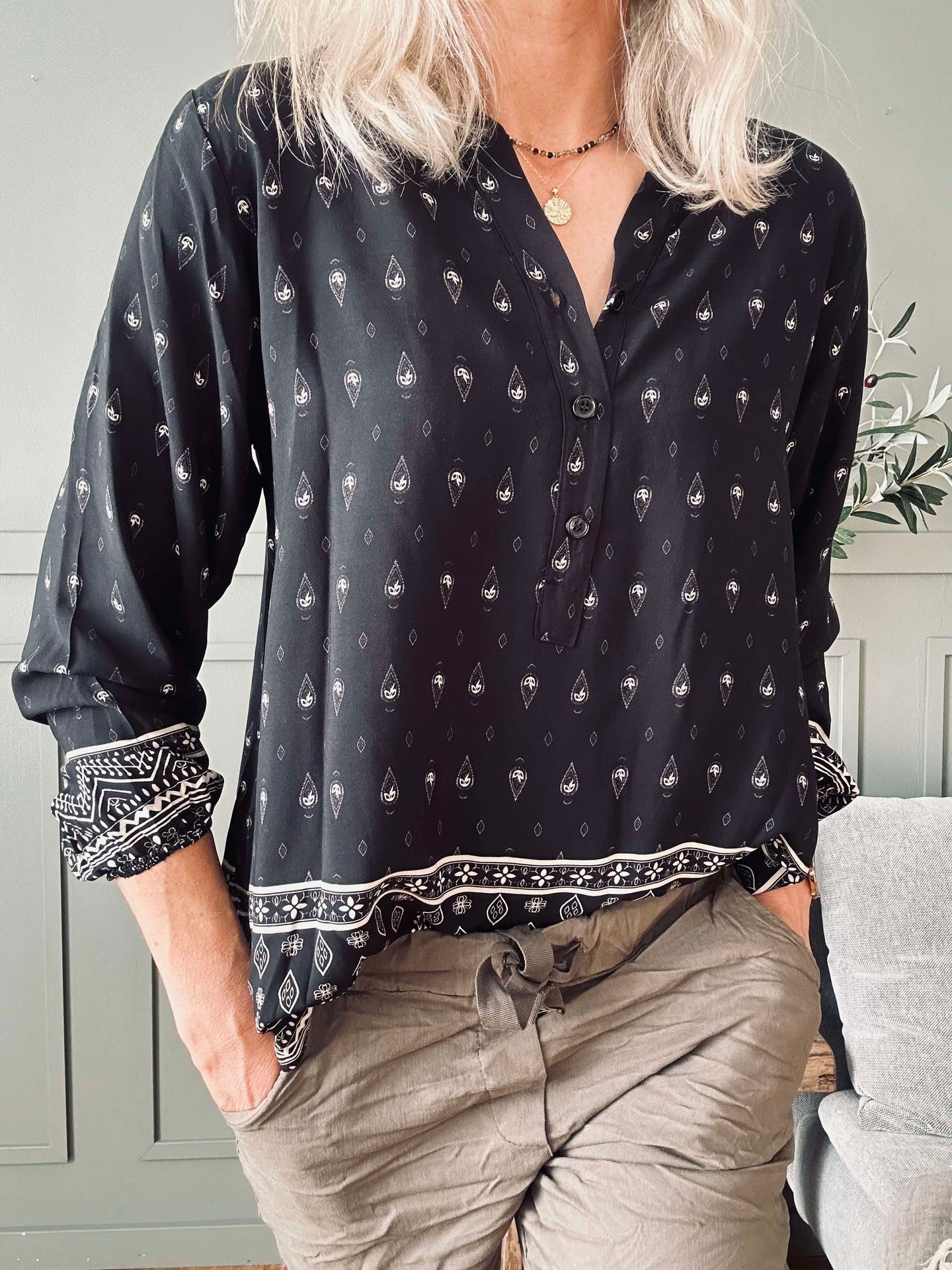 Blus Ella svart