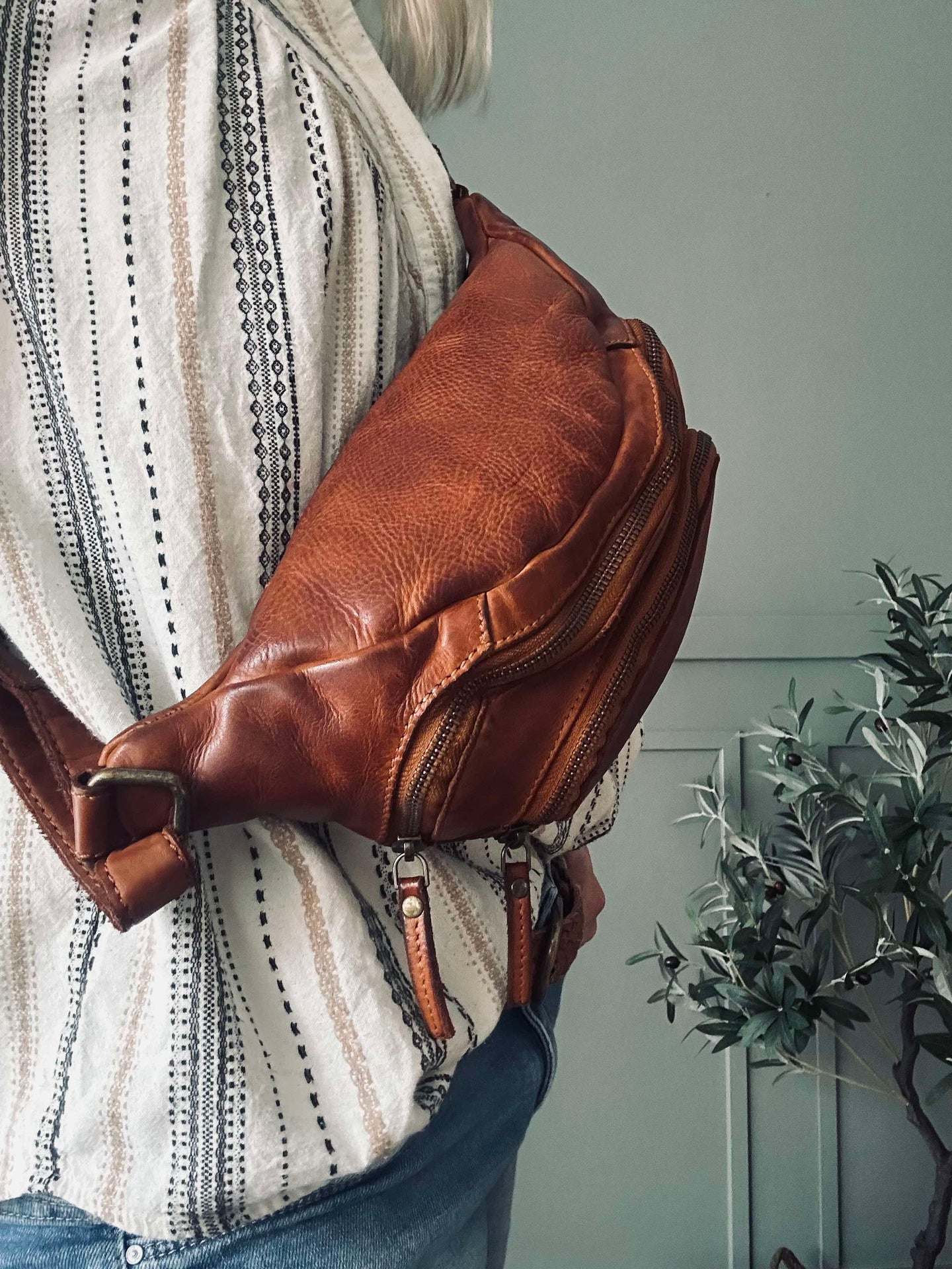 Bumbag Raw Wanda - Cognac