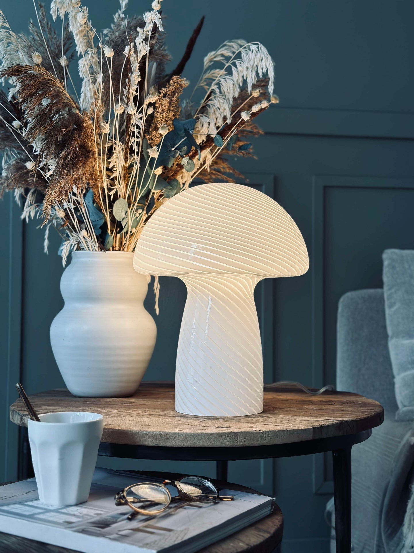Mushroom Elsa - Vit 32 cm