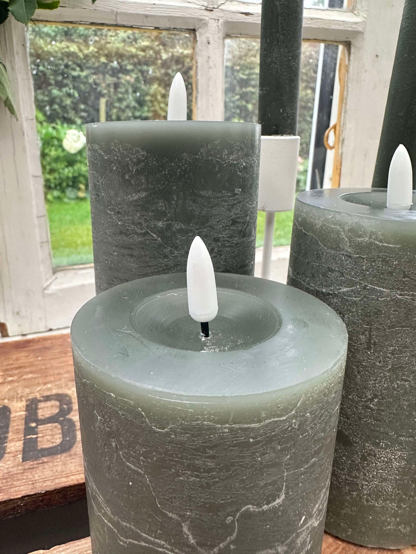 LED-ljuspaket med 9 LED-ljus - Grön