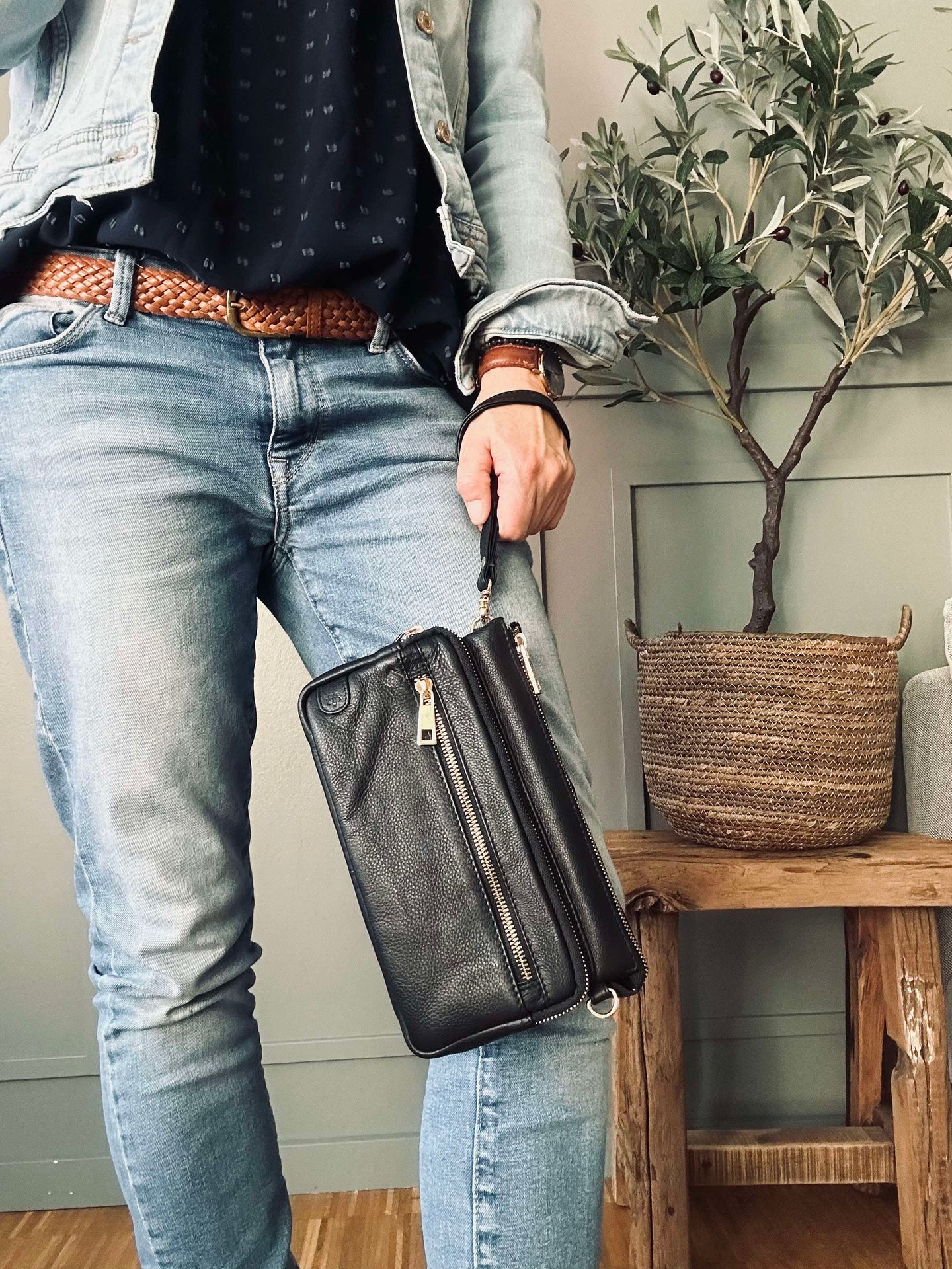 Clutch Deluxe – Svart / Guld