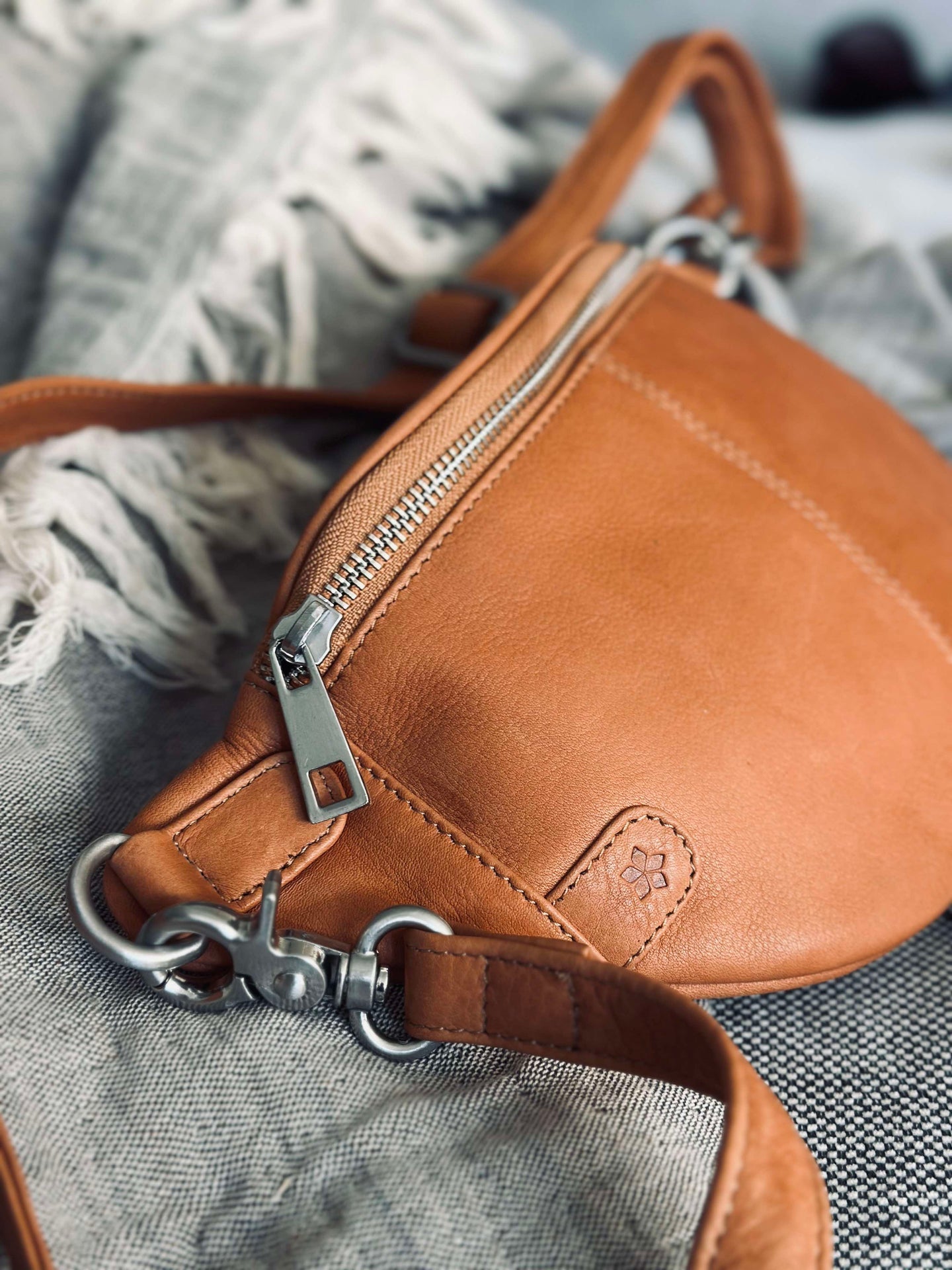 Bumbag Molly - Cognac / silver