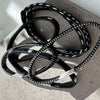 Hårsnoddar Black / Silver - 3 mix