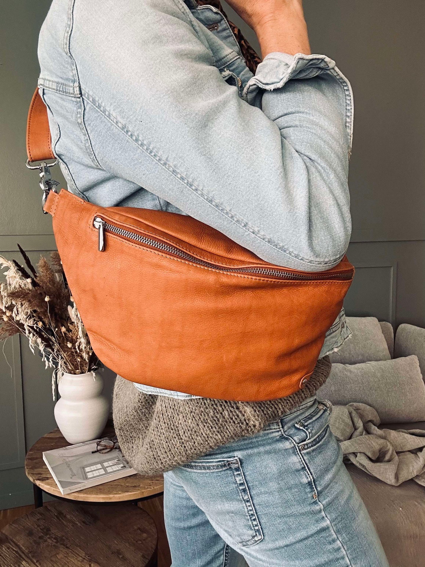 Bumbag Aura Big Cognac