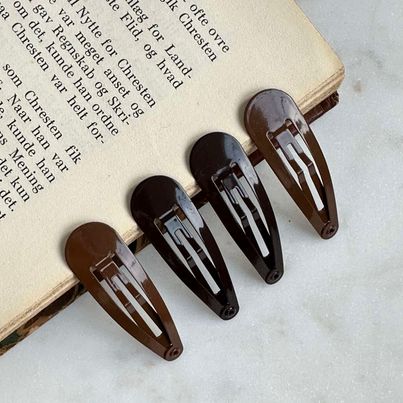 Hårspännen Brun - 4st