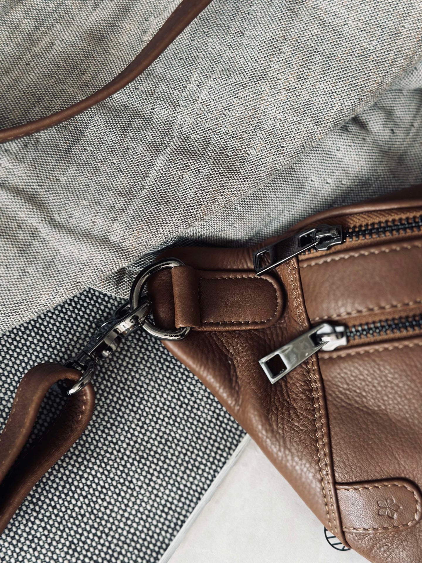 Bumbag Astrid - Coffee / Gunmetal