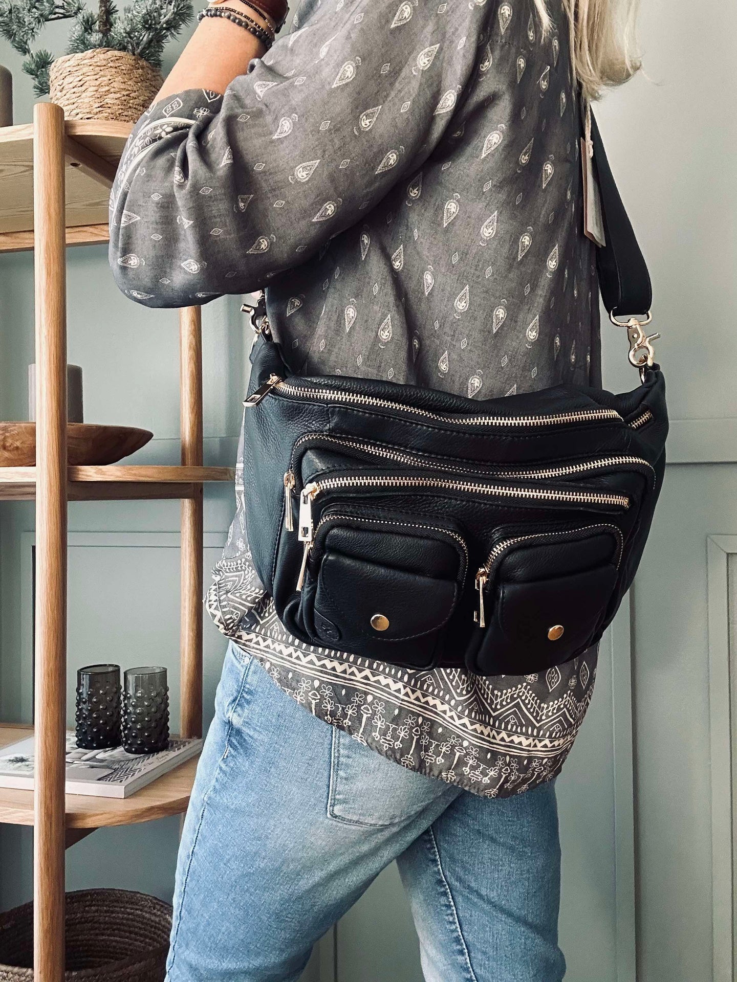 Bumbag Big Deluxe - Black / Gold