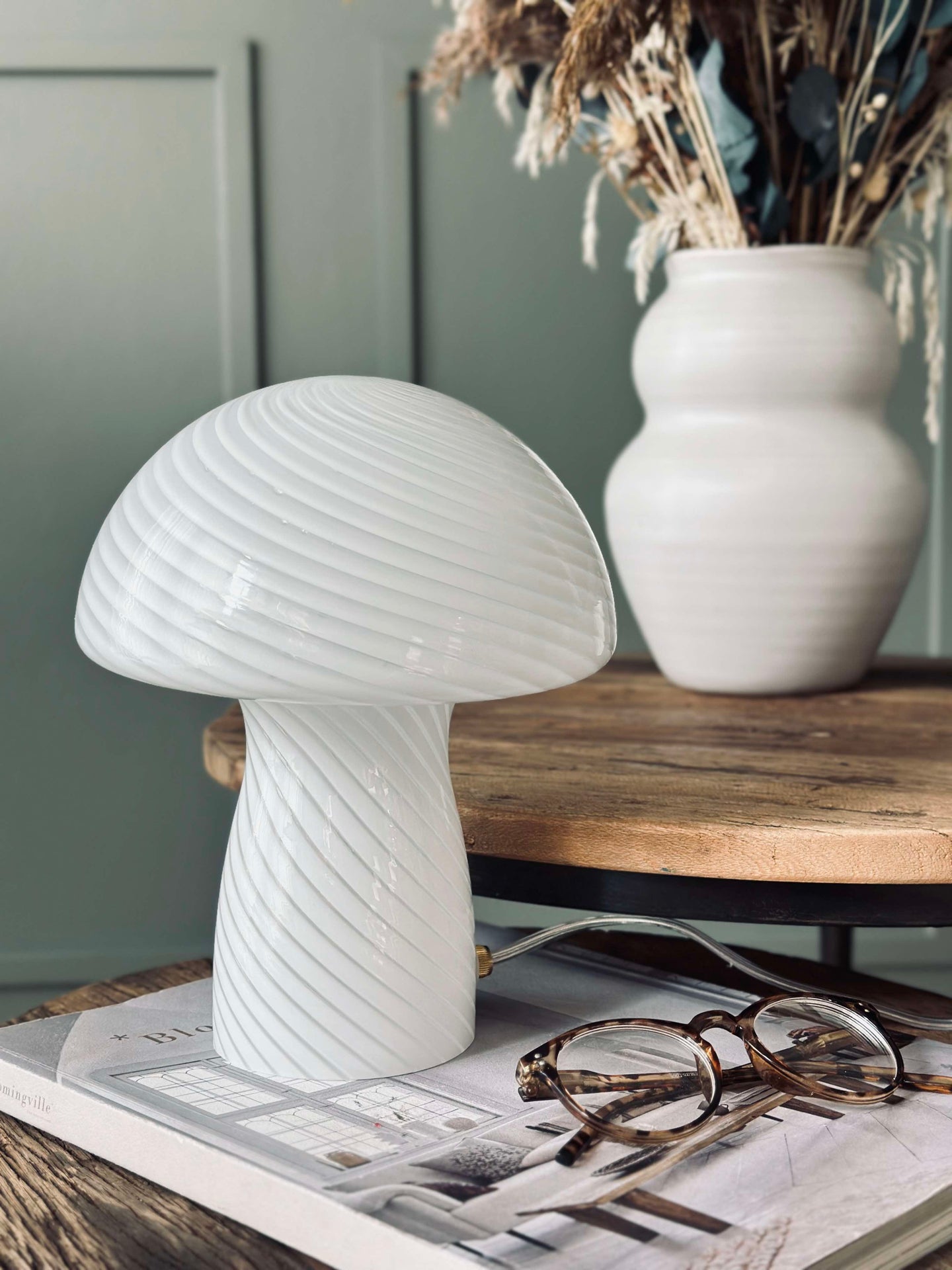 Mushroom Elsa - Vit 24 cm