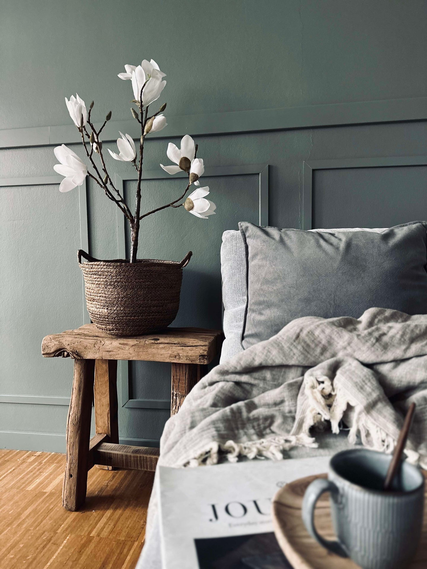 Magnoliaträd i kruka - 70 cm Vit