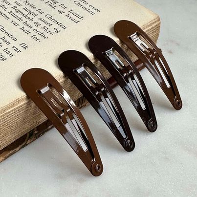 Hårspännen Brun - 4st